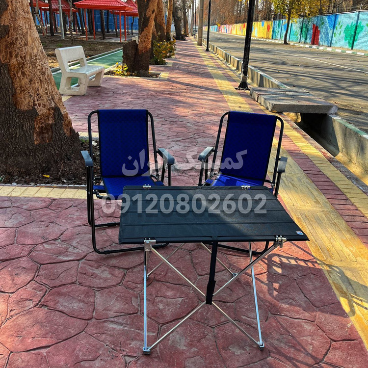 ست میز و صندلی تاشو مسافرتی ۲ نفره فومدار