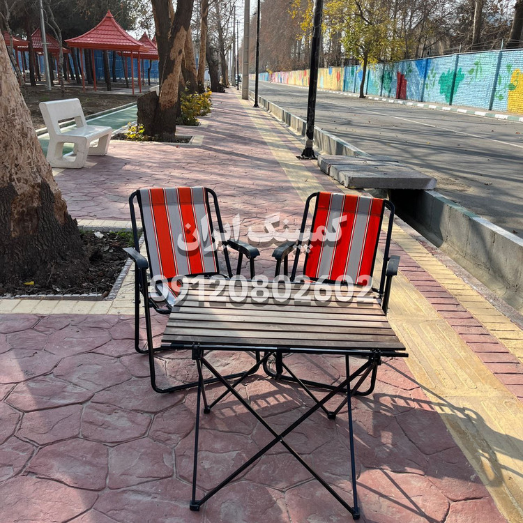 ست دو نفره صندلی تاشو ۷ فنره