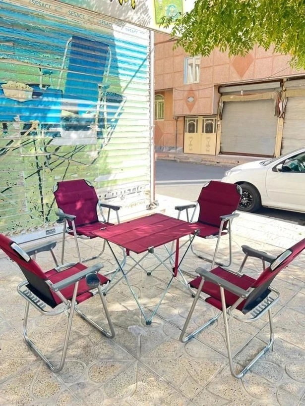 ست صندلی مسافرتی سه نفره ( سه عدد صندلی )